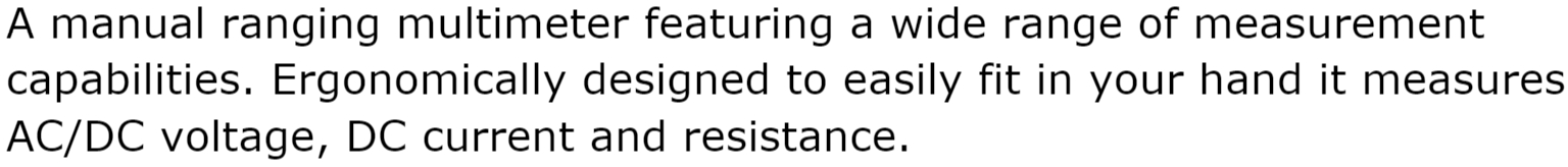 רב מודד מולטימטר דיגיטלי מקצועי TENMA 72-2655